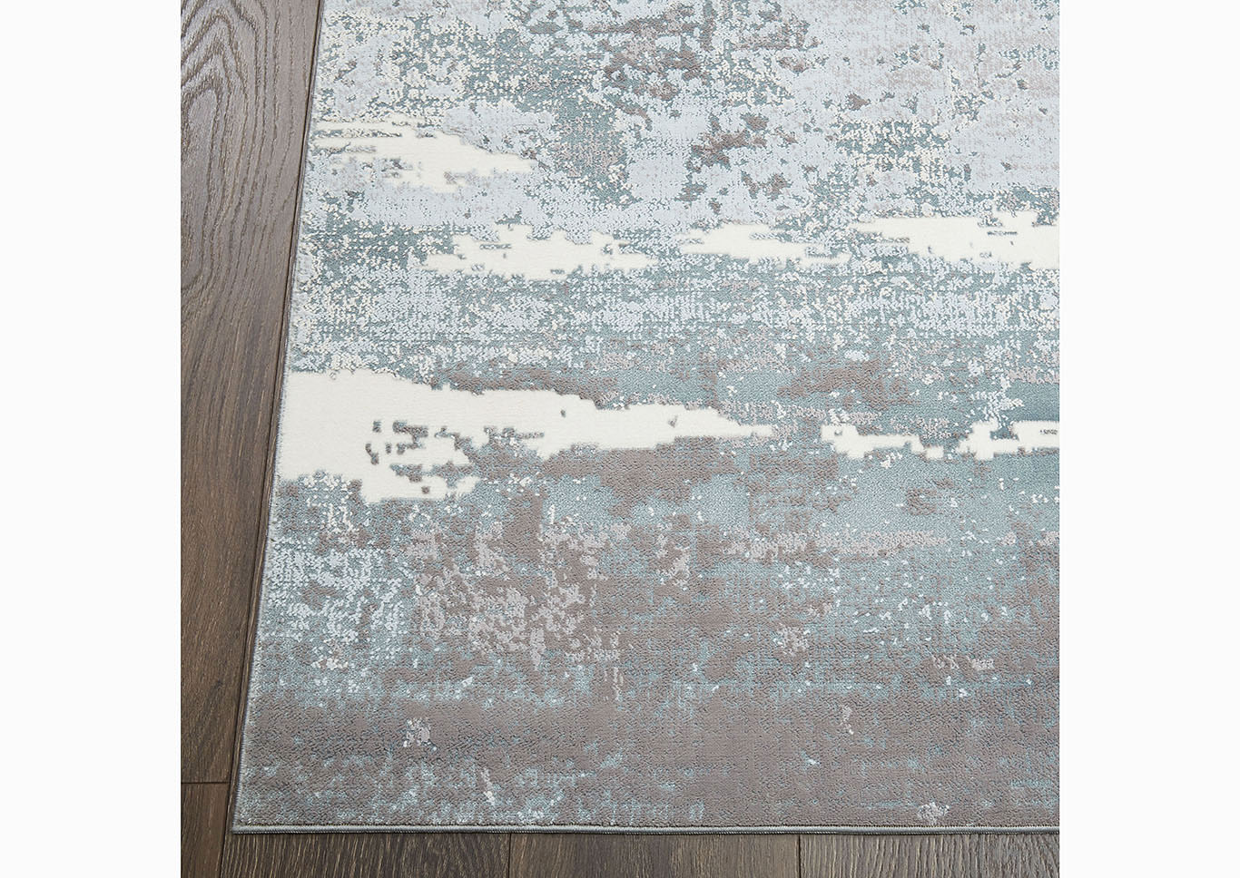Home Dynamix Christian Siriano Brooksville Langley Transitional Area Rug 2'2"x6'9" Textured Blue/Gray/Ivory,Home Dynamix
